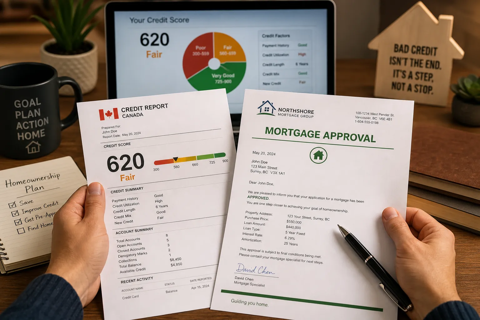 Bad Credit Mortgage Path: From Credit Challenges to Homeownership guide for Muskoka and Bracebridge mortgage planning